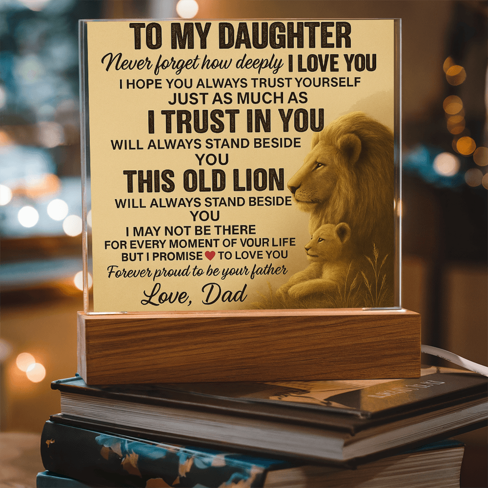 To My Daughter-Acrylic Plaque