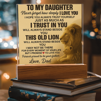 To My Daughter-Acrylic Plaque