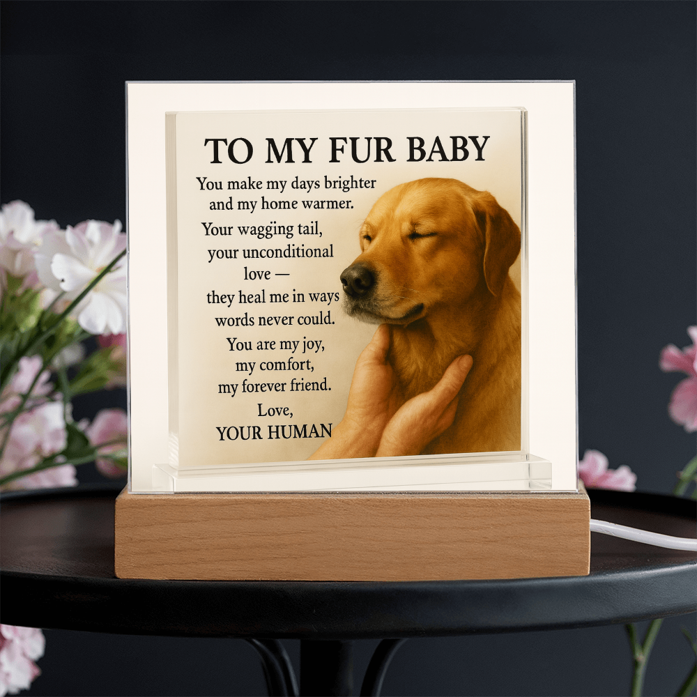 To My Beloved Dog-Your Wagging-Acrylic Plaque! ❤️