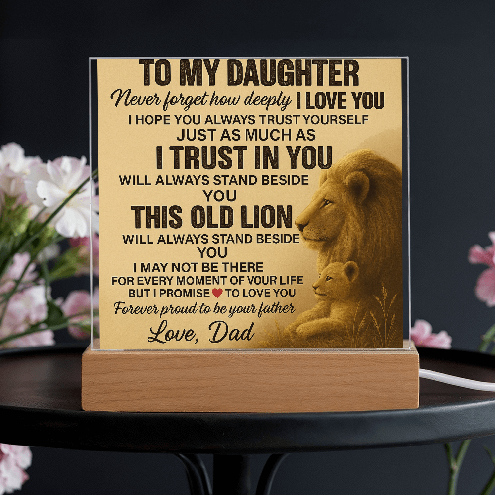 To My Daughter-Acrylic Plaque