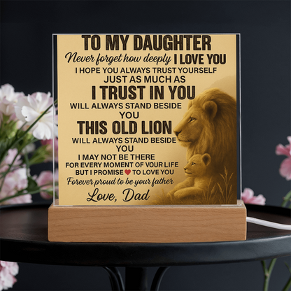 To My Daughter-Acrylic Plaque