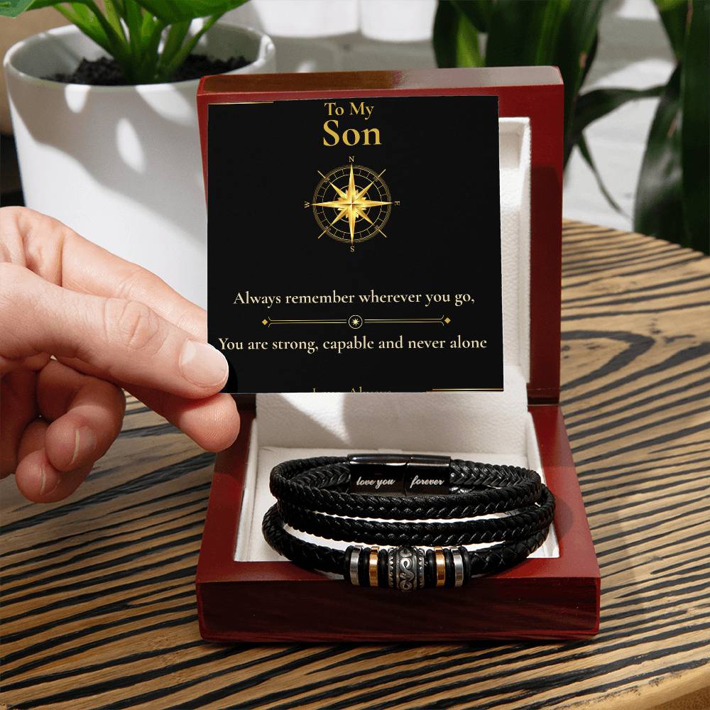 To My Son - "Always Remember" - Bracelets
