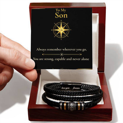 To My Son - "Always Remember" - Bracelets