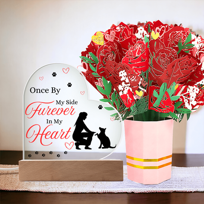 To My Dog - "Furever In My Heart" - Acrylic Heart Plaque