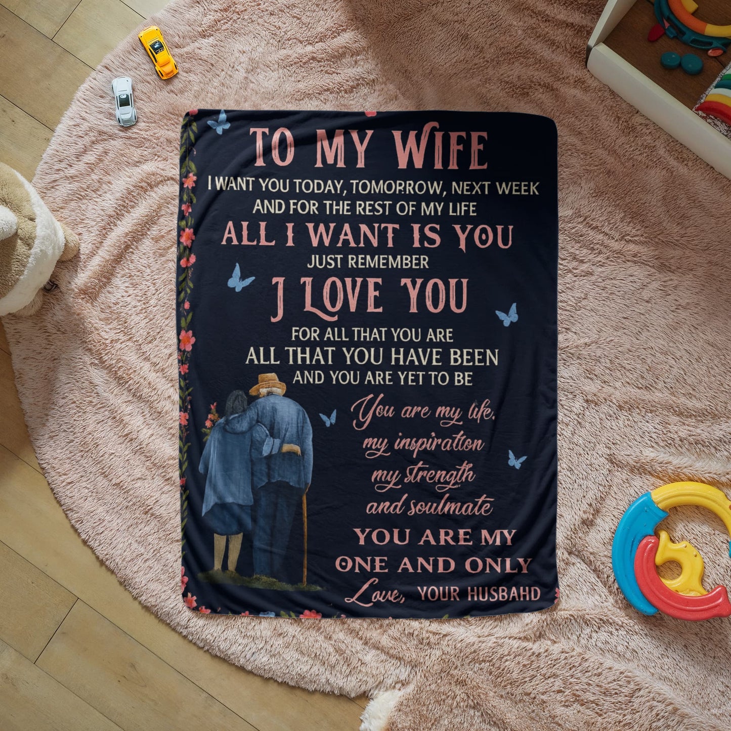 To My Wife- You are My one and Only for all that You are -Sherpa Fleece Blanket Gifting Collection