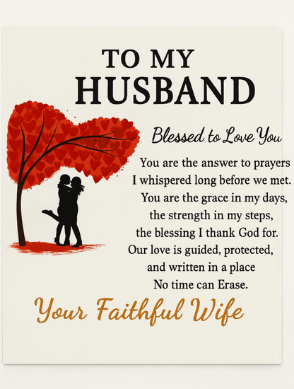 To My Husband-Your Faithfulness-Sherpa Fleece Blanket!