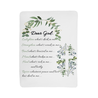 Dear God -  "Strengthen Whats Weak" - Sherpa Fleece Blanket