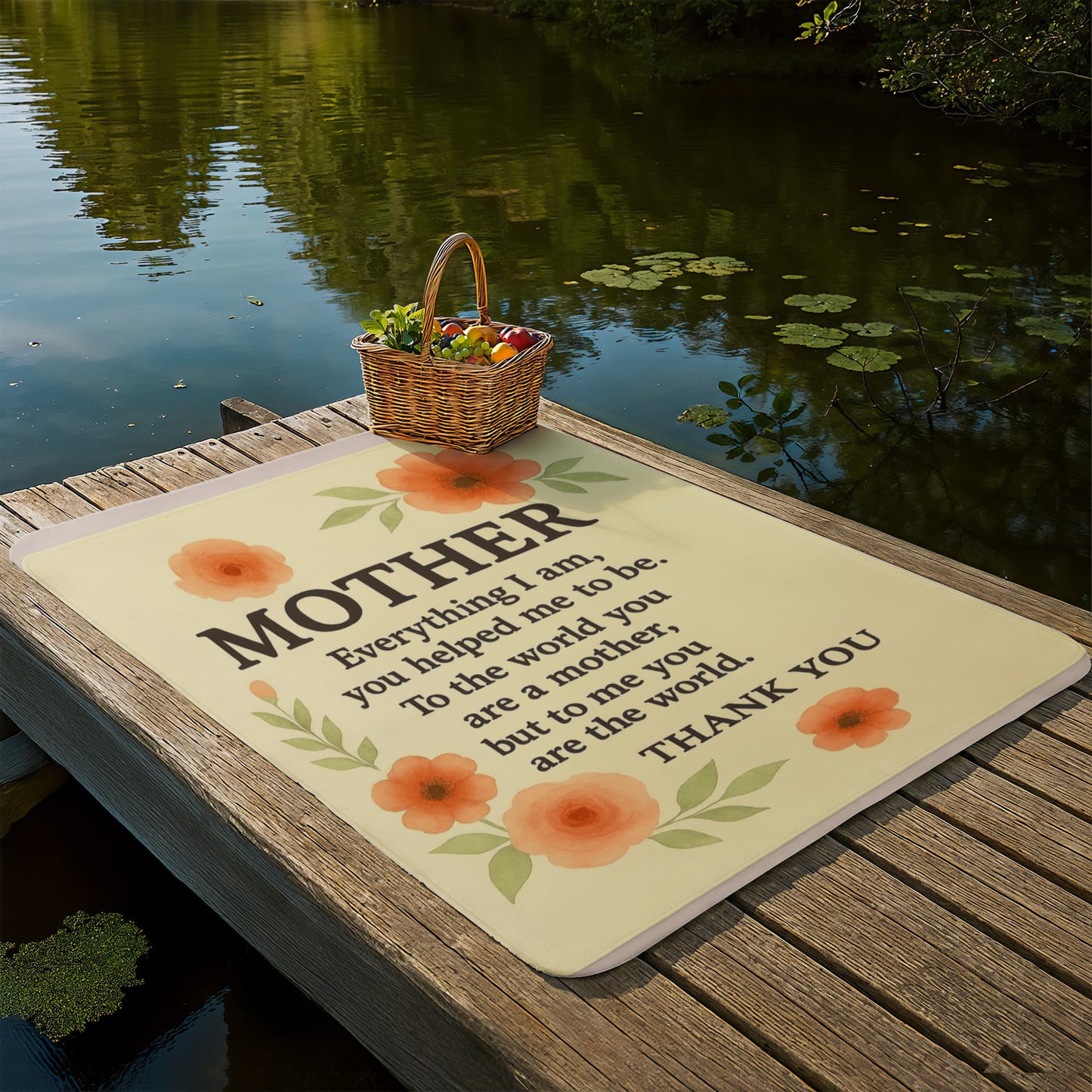 To My Mother-Everything I am You -Sherpa Fleece Blanket- Small & large