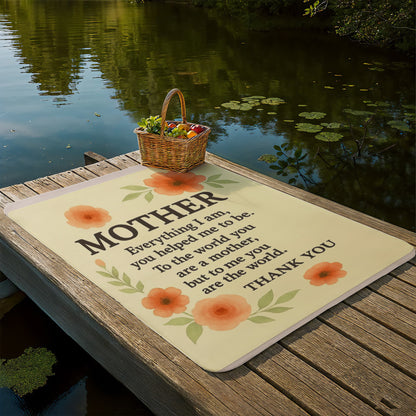 To My Mother-Everything I am You -Sherpa Fleece Blanket- Small & large