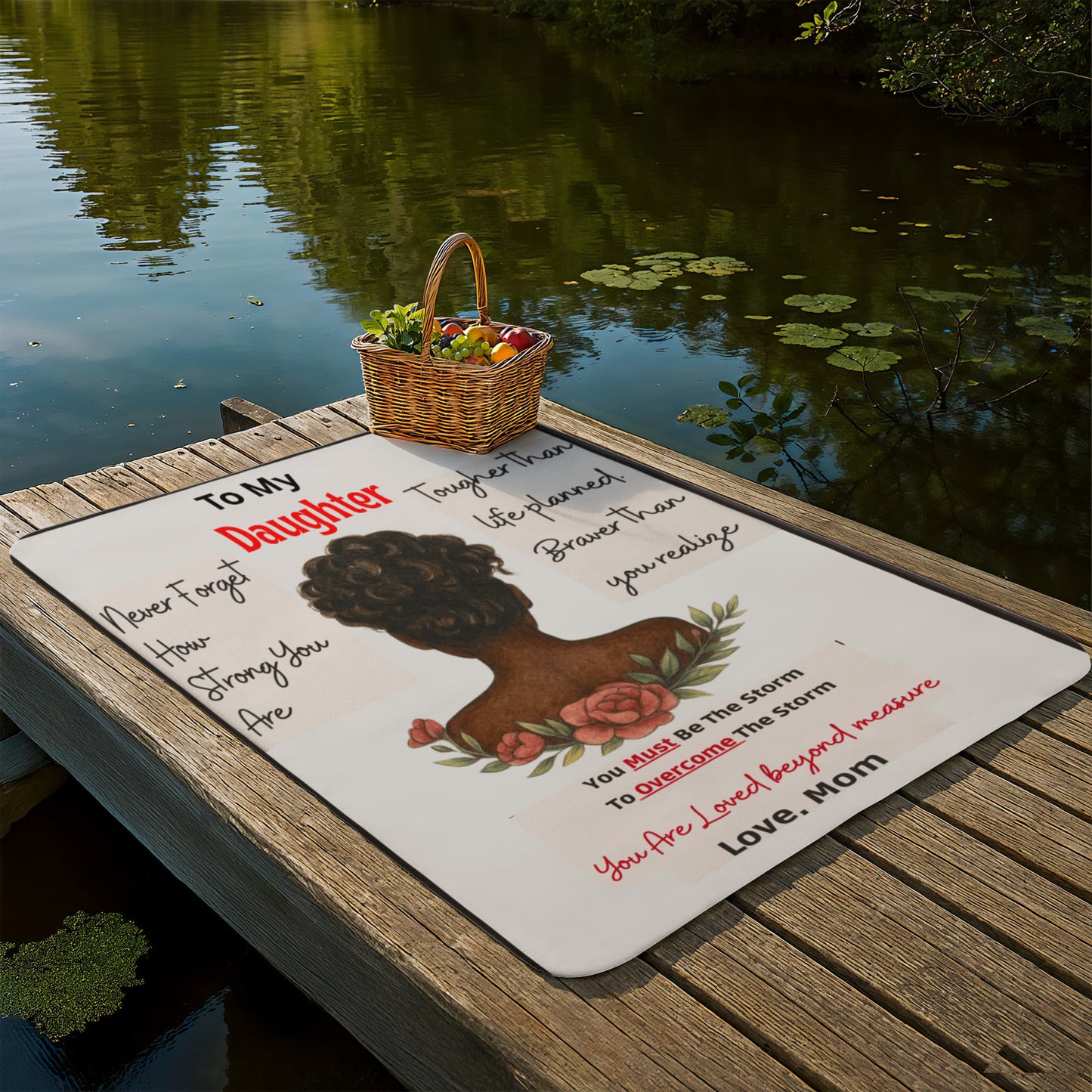 To My Daughter - "You Are Loved Beyond Measures" - Sherpa Fleece Blanket