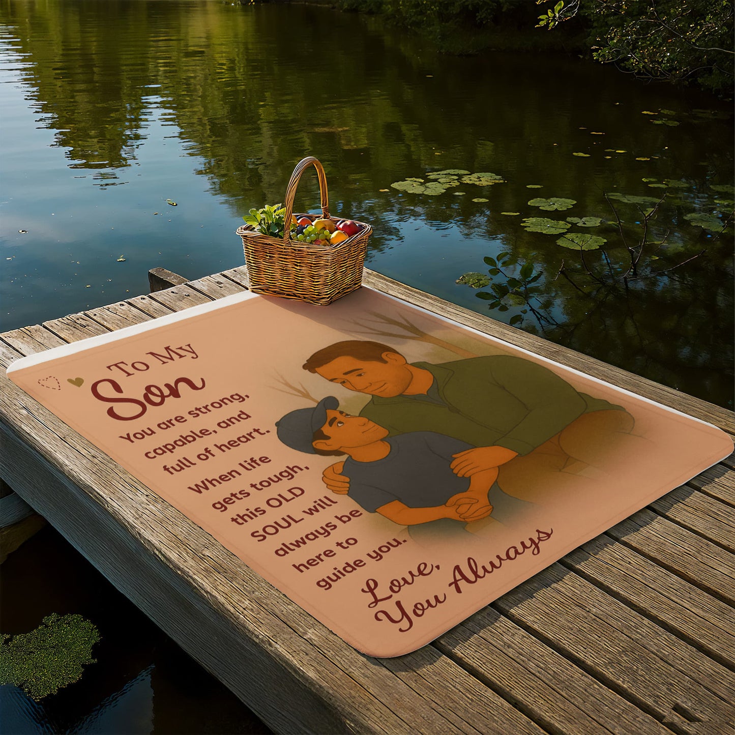 To My Son- When Life Gets -Sherpa Fleece Blanket