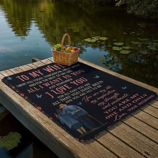 To My Wife- You are My one and Only for all that You are -Sherpa Fleece Blanket Gifting Collection