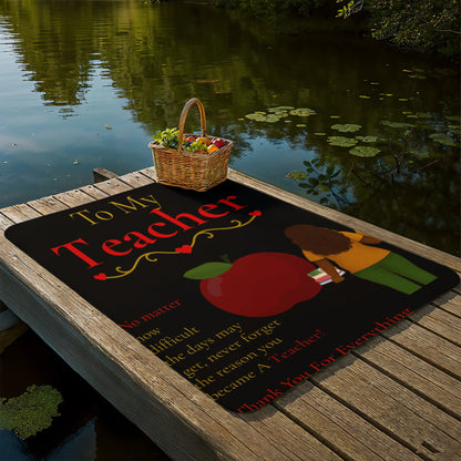 To My Teacher- " Thank You For Everything" - Sherpa Blanket