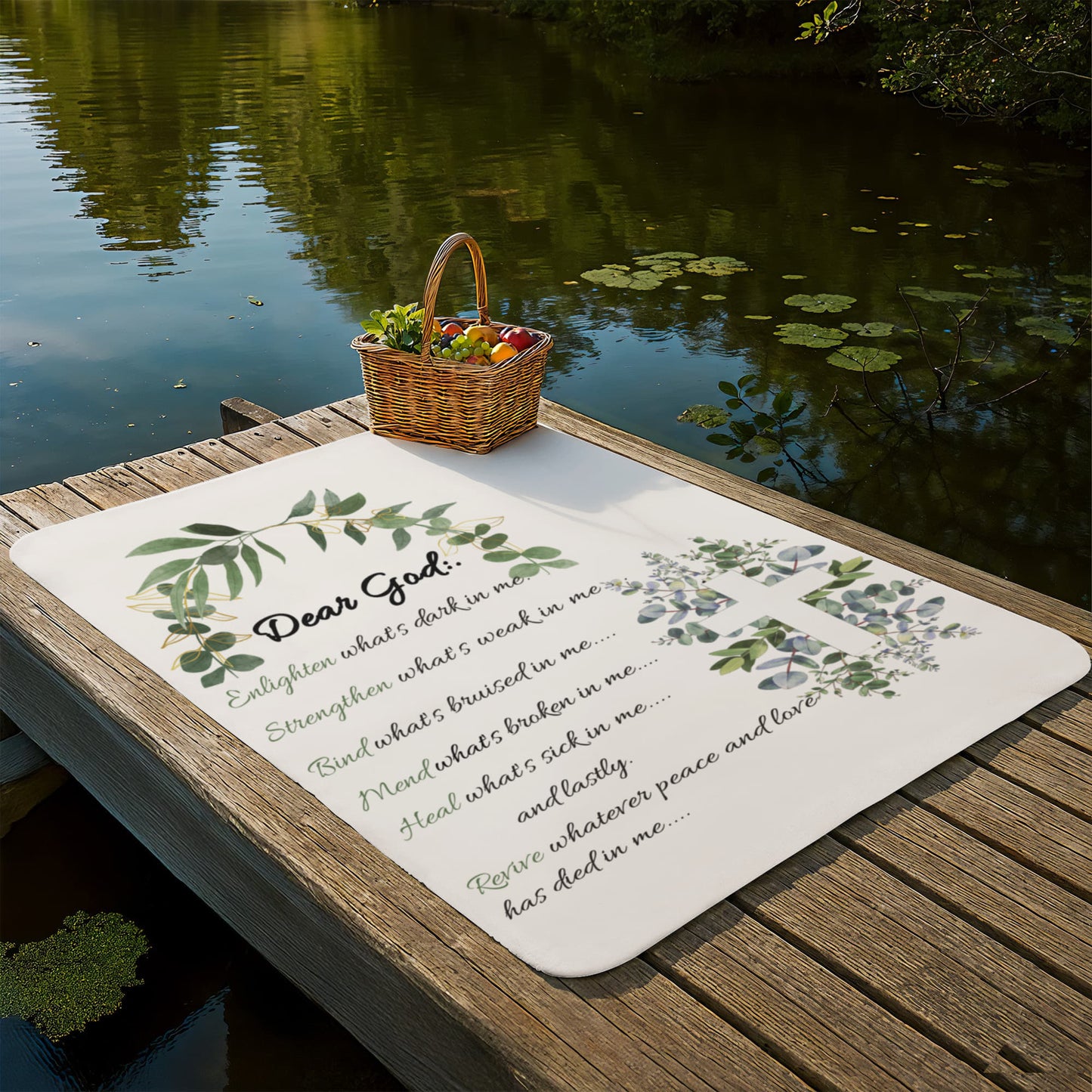 Dear God -  "Strengthen Whats Weak" - Sherpa Fleece Blanket