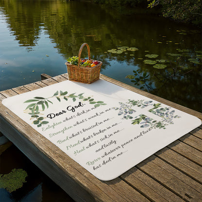 Dear God -  "Strengthen Whats Weak" - Sherpa Fleece Blanket