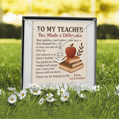 To My Teacher-You Made A Difference -Anchor Charm