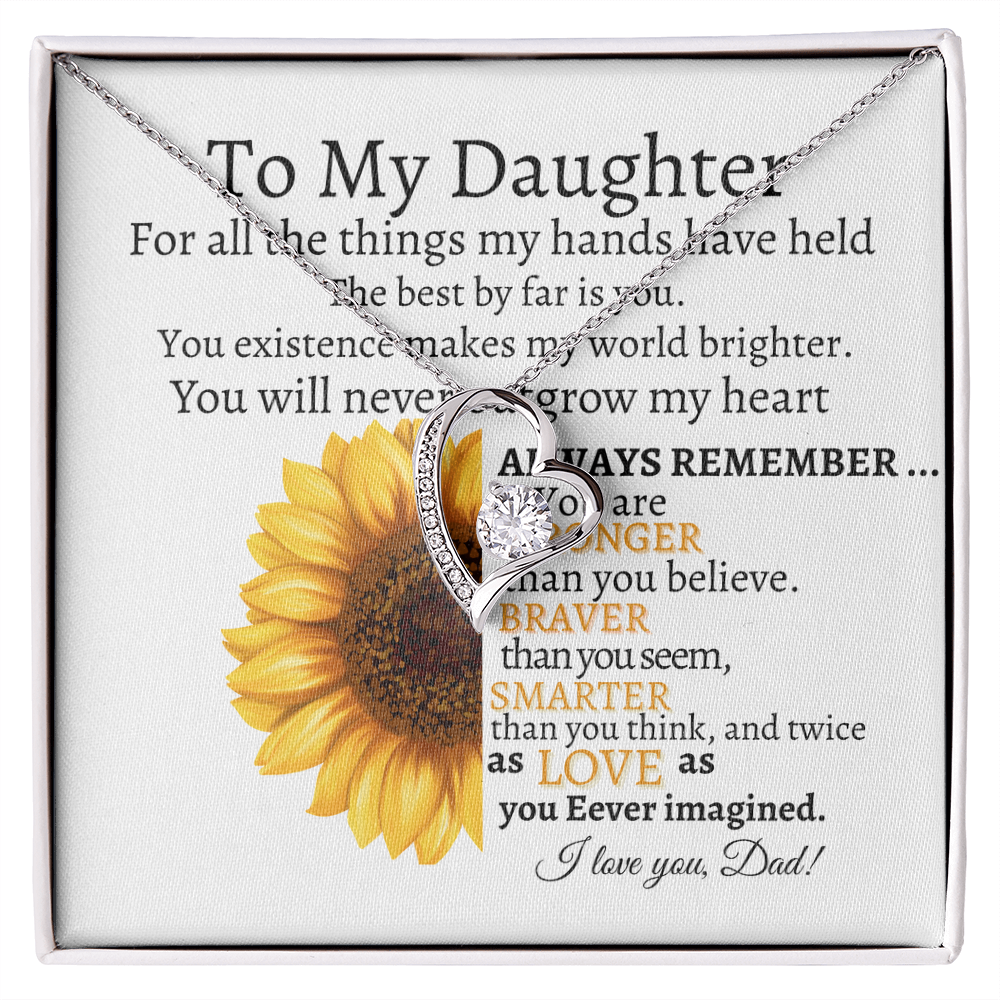 To My Daughter Forever Love Necklace Kmcgann Collection | Dad to Daughter