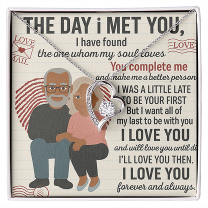 To My Soulmate-To My First -Forever Love Necklace