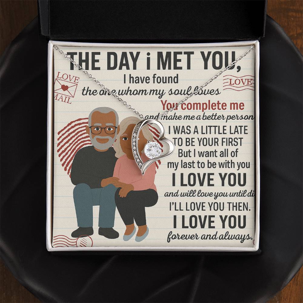 To My Soulmate-To My First -Forever Love Necklace