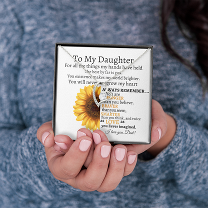 To My Daughter Forever Love Necklace Kmcgann Collection | Dad to Daughter