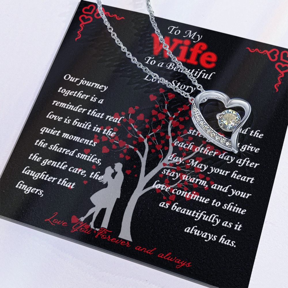 To My Wife- " Our Journey" - Forever Love Necklace
