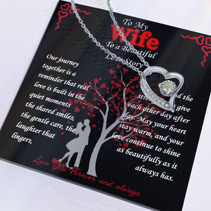 To My Wife- " Our Journey" - Forever Love Necklace
