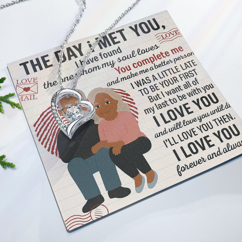 To My Soulmate-To My First -Forever Love Necklace
