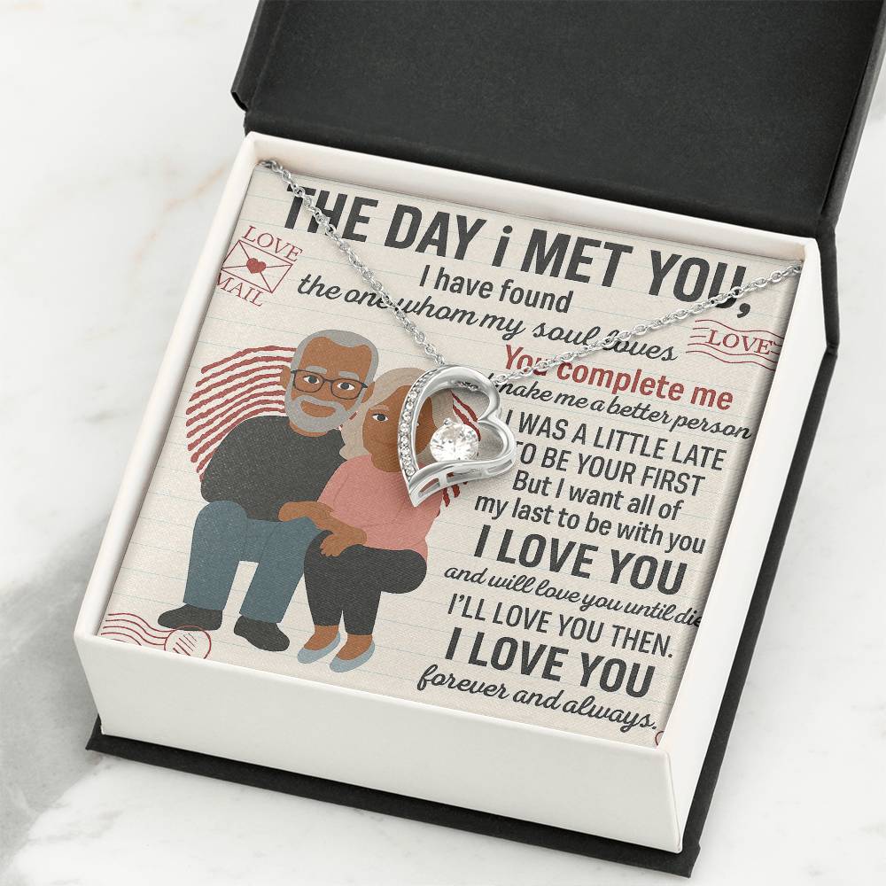 To My Soulmate-To My First -Forever Love Necklace