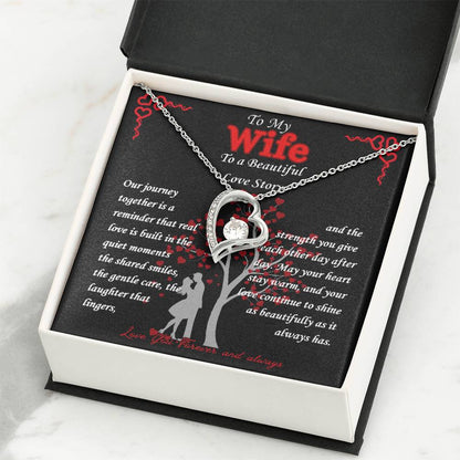 To My Wife- " Our Journey" - Forever Love Necklace