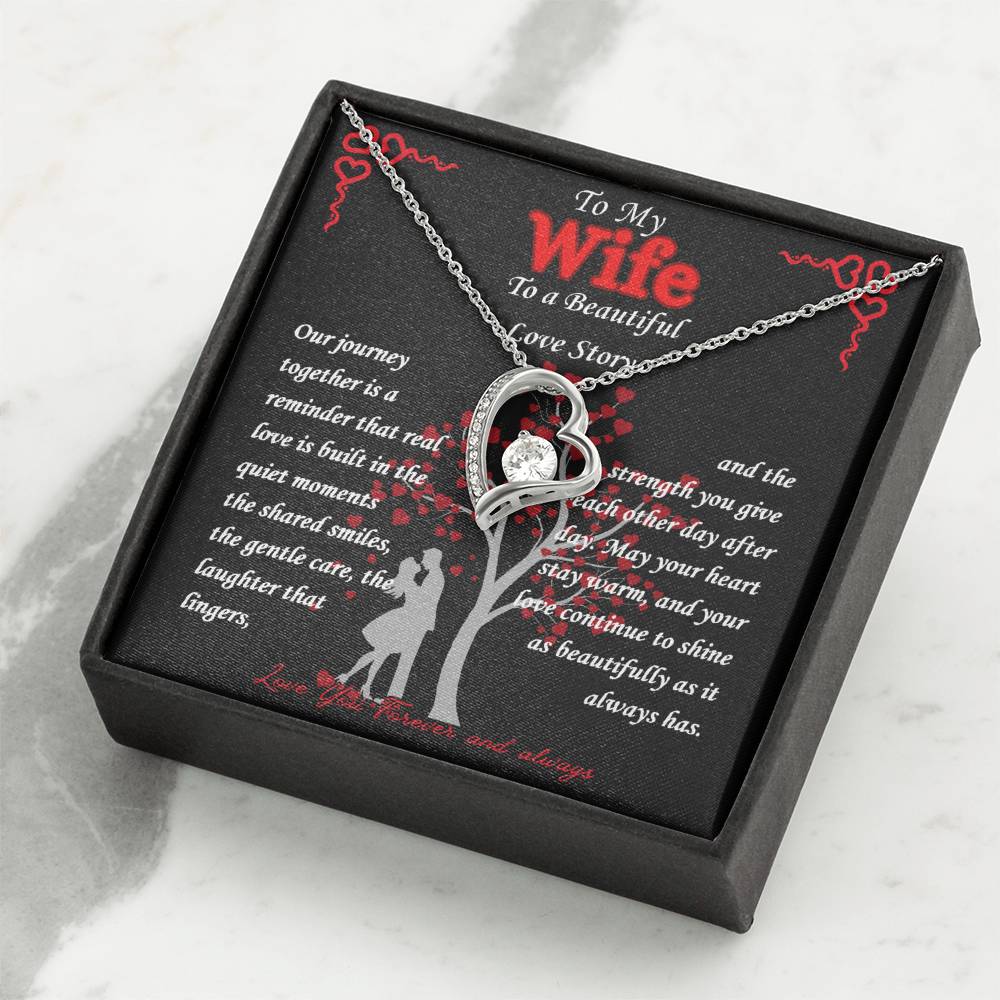 To My Wife- " Our Journey" - Forever Love Necklace