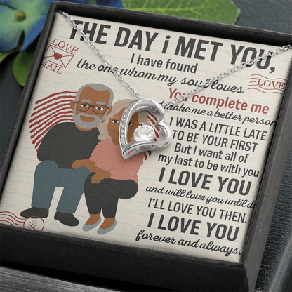 To My Soulmate-To My First -Forever Love Necklace