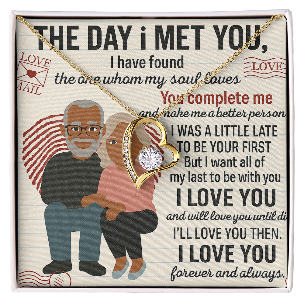 To My Soulmate-To My First -Forever Love Necklace