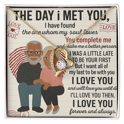 To My Soulmate-To My First -Forever Love Necklace