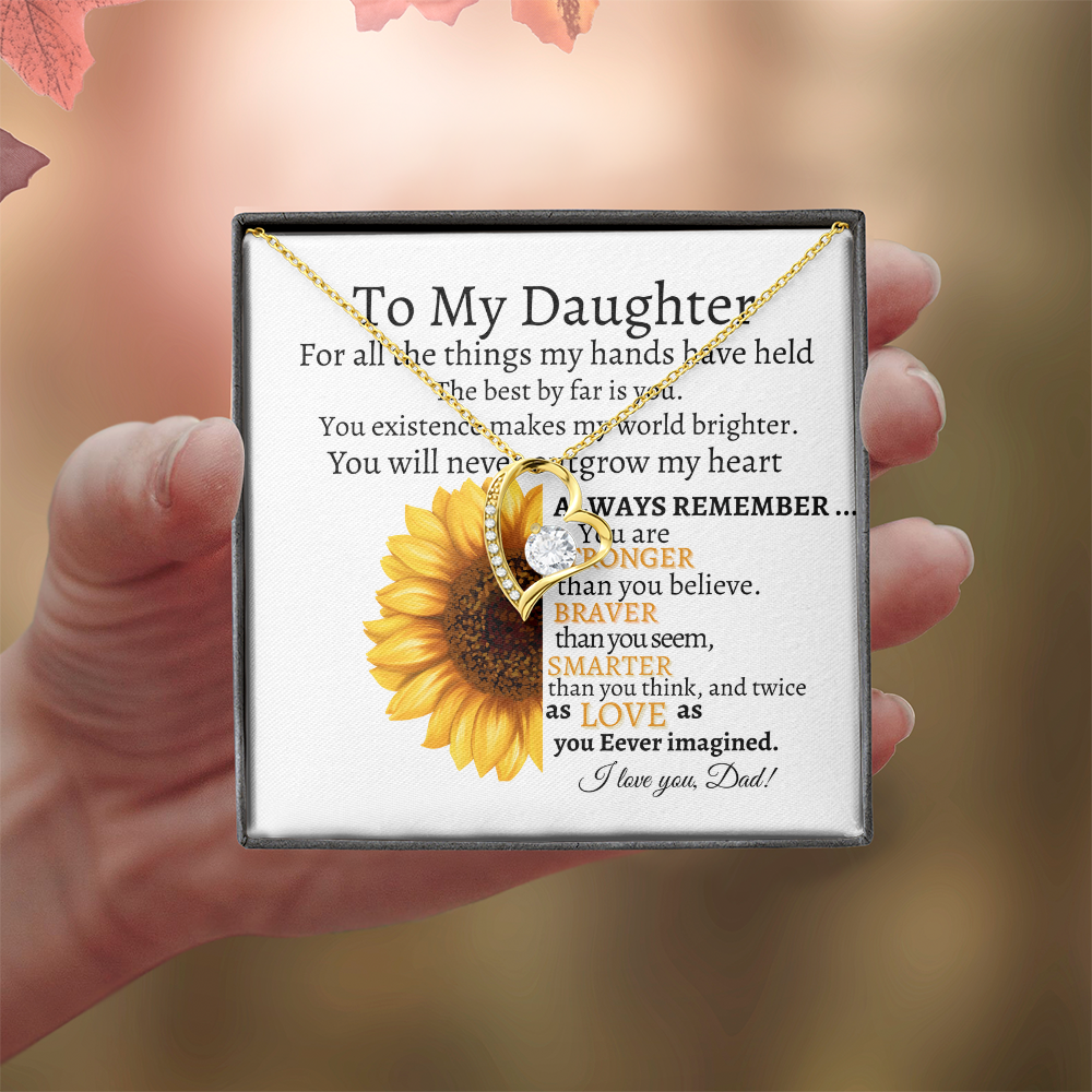 To My Daughter Forever Love Necklace Kmcgann Collection | Dad to Daughter