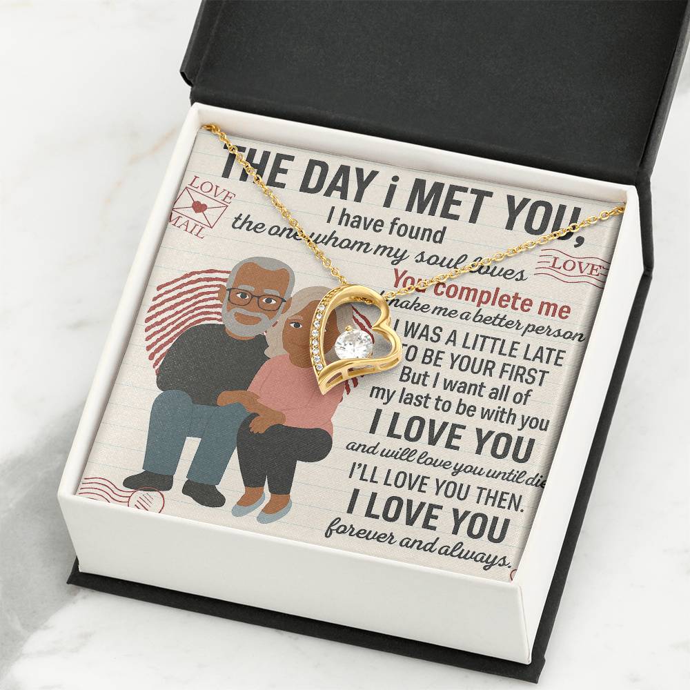 To My Soulmate-To My First -Forever Love Necklace