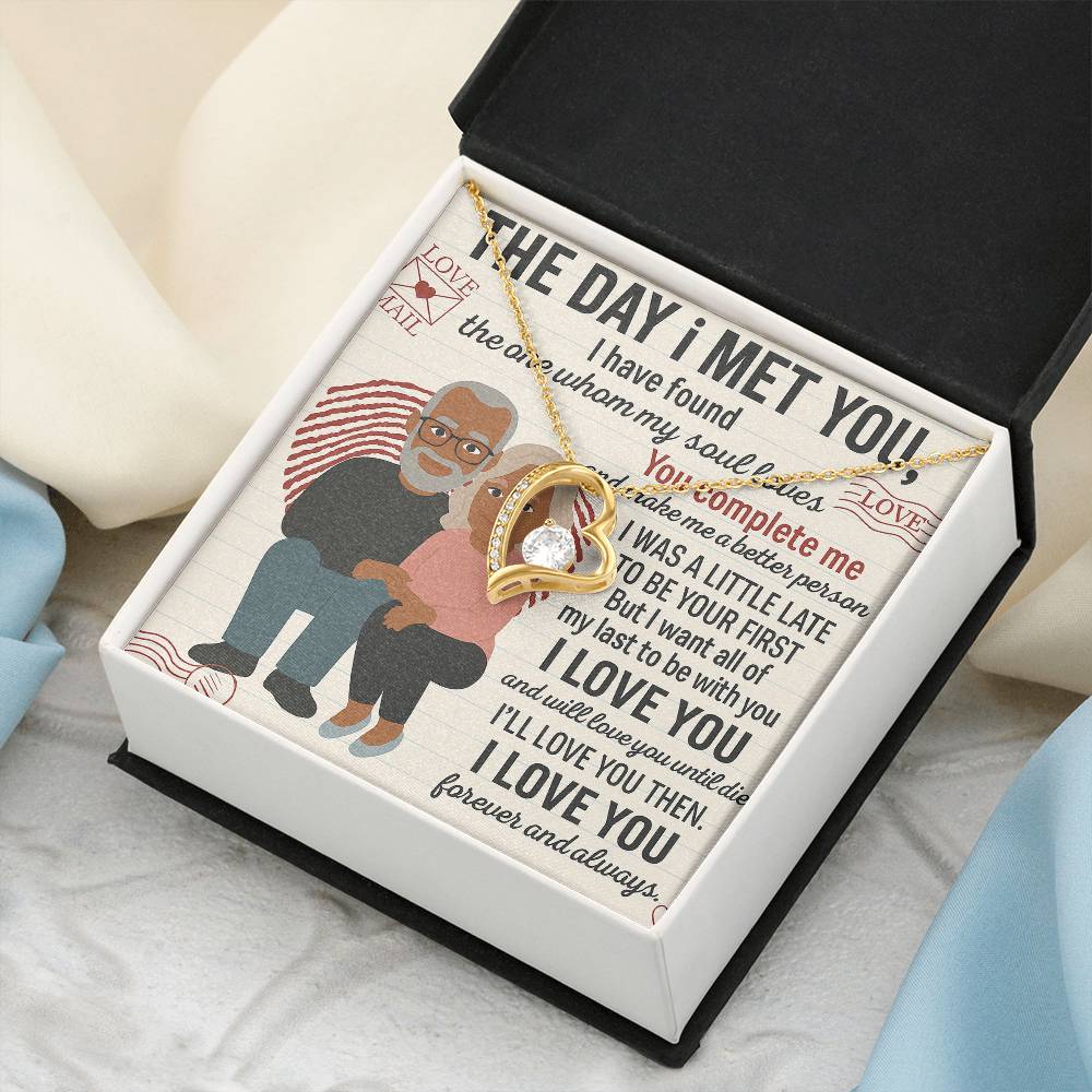 To My Soulmate-To My First -Forever Love Necklace