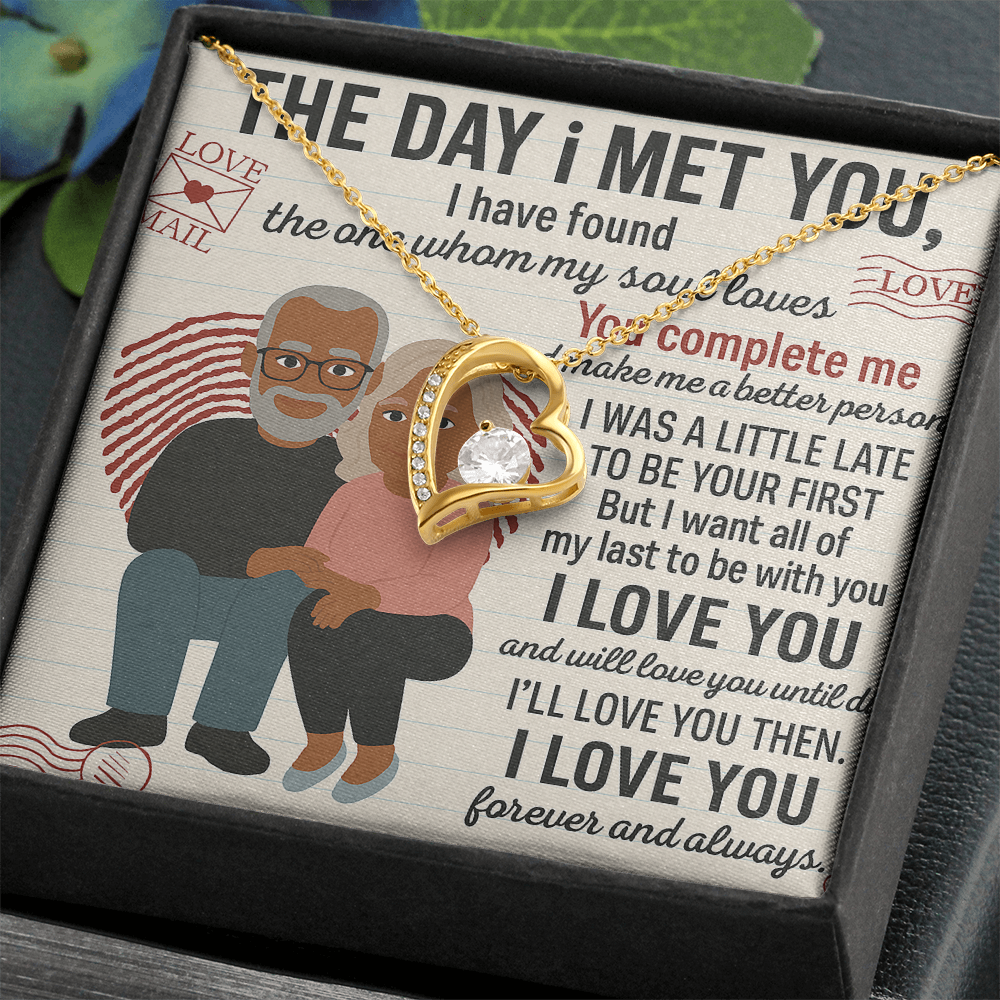 To My Soulmate-To My First -Forever Love Necklace