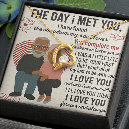 To My Soulmate-To My First -Forever Love Necklace