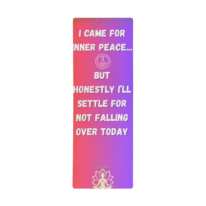 ZenSpirit- "I Came  For Peace"   – Non‑Slip Funny Yoga Fitness Mat