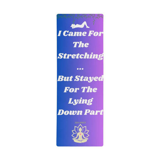 ZenSpirit- "The Lying Down Part"   – Non‑Slip Funny Yoga Fitness Mat