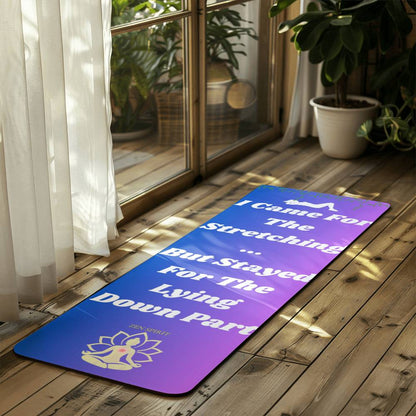 ZenSpirit- "The Lying Down Part"   – Non‑Slip Funny Yoga Fitness Mat