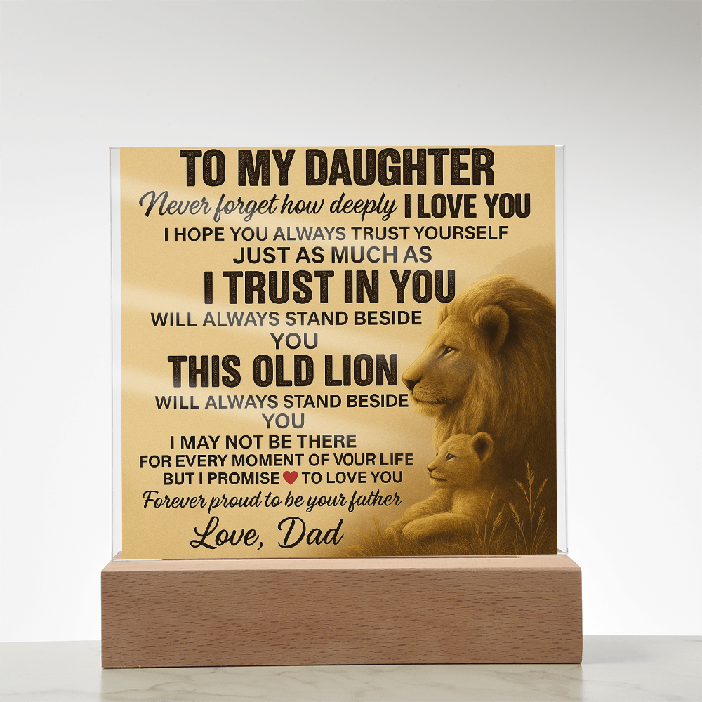 To My Daughter-Acrylic Plaque