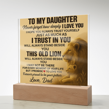 To My Daughter-Acrylic Plaque