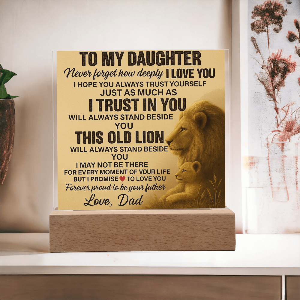 To My Daughter-Acrylic Plaque