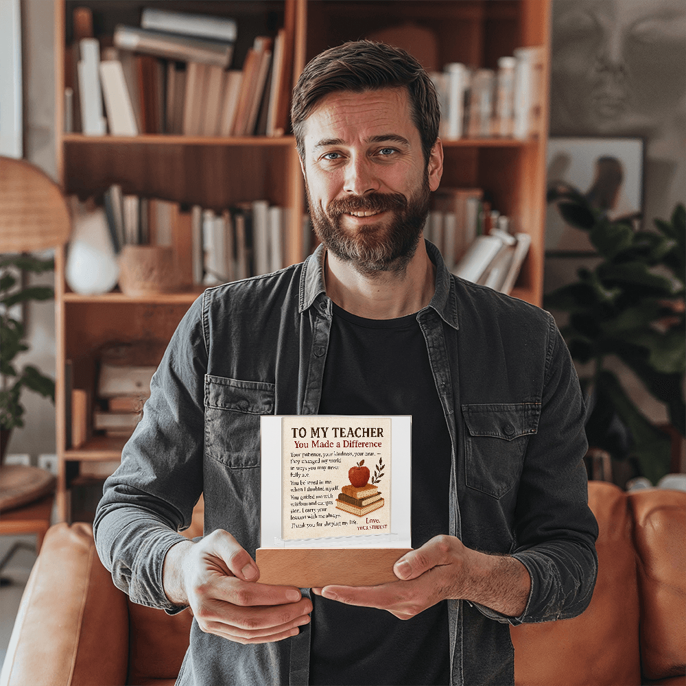 To My Teacher- Your Patience, Your Kindness Your-Acrylic Plaque!