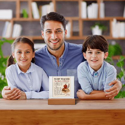 To My Teacher- Your Patience, Your Kindness Your-Acrylic Plaque!