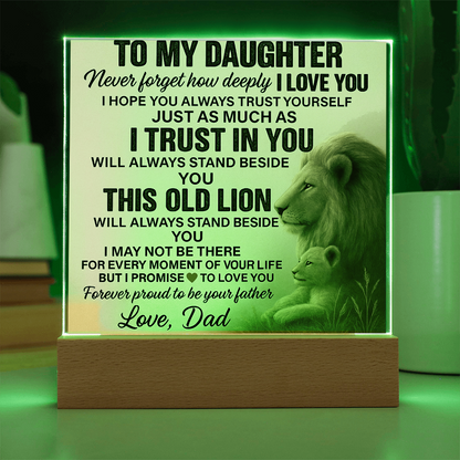 To My Daughter-Acrylic Plaque