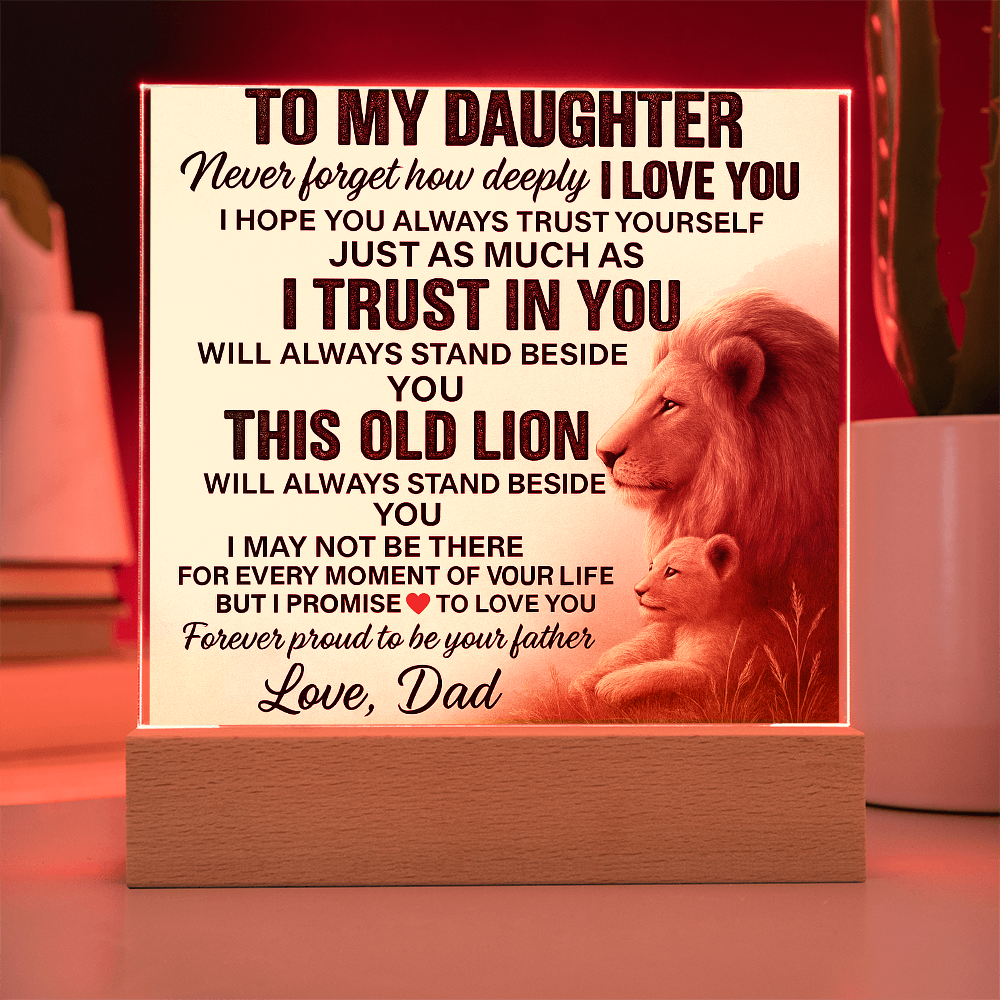To My Daughter-Acrylic Plaque
