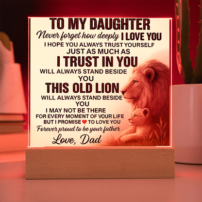 To My Daughter-Acrylic Plaque