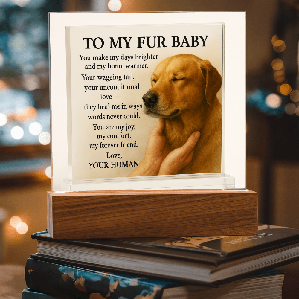 To My Beloved Dog-Your Wagging-Acrylic Plaque! ❤️